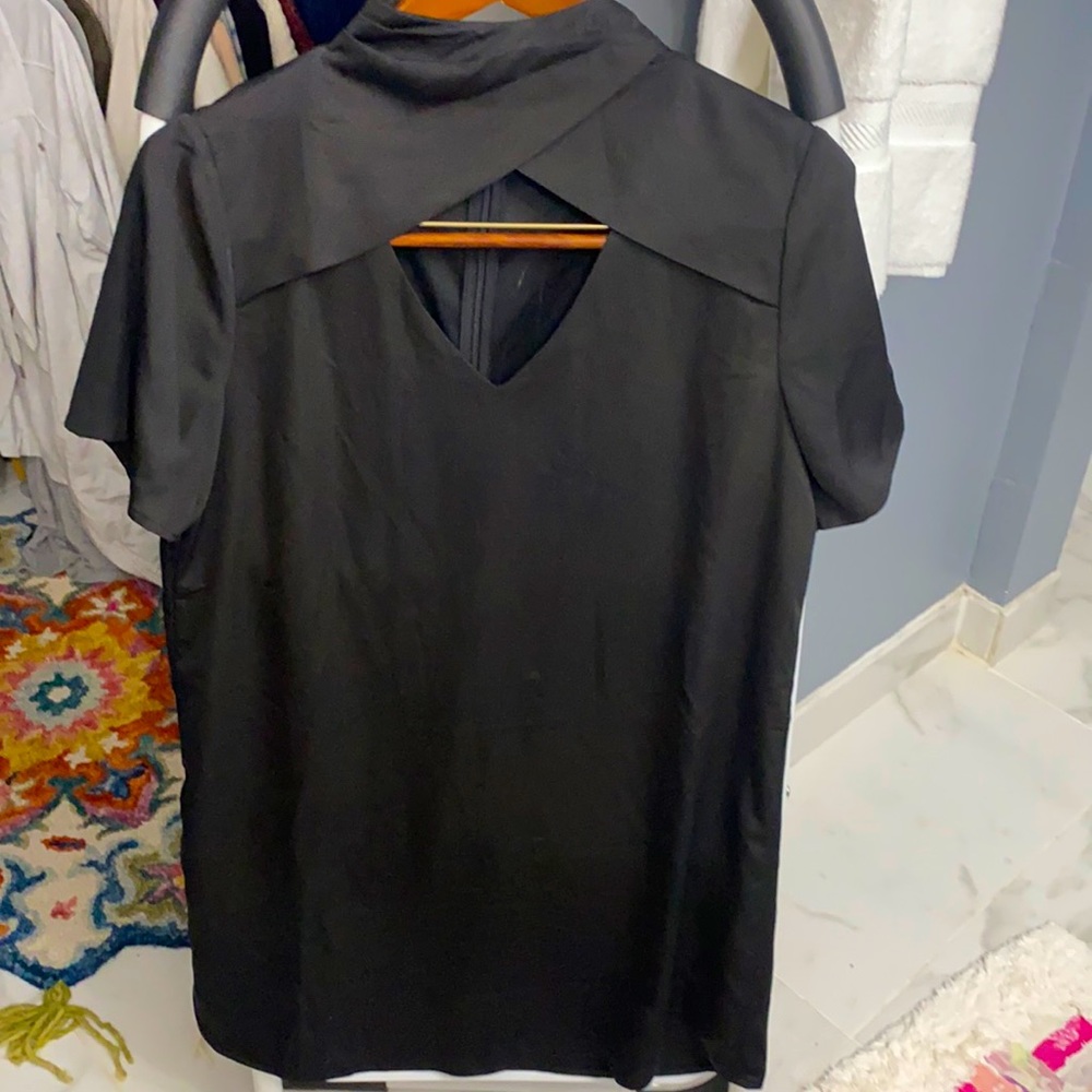 black mini dress